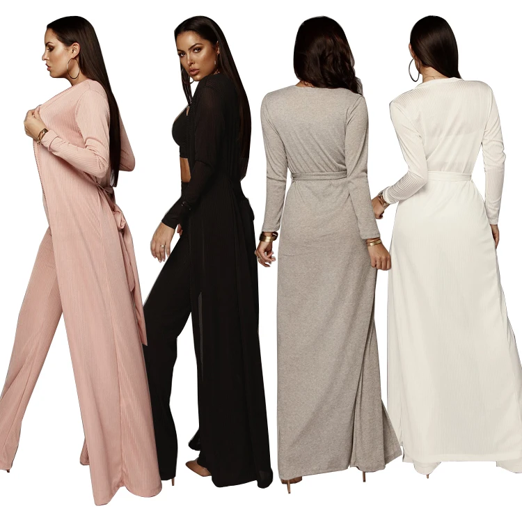 

2021 new arrivals dress women sexy pants sets ladies tops superrich elegant clothing 3 piece lounge set, Pink