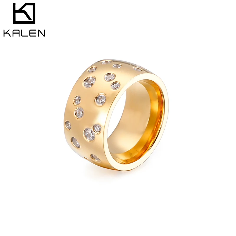

Hot Selling Zircon Ring Women Engagement Stainless Steel Rings