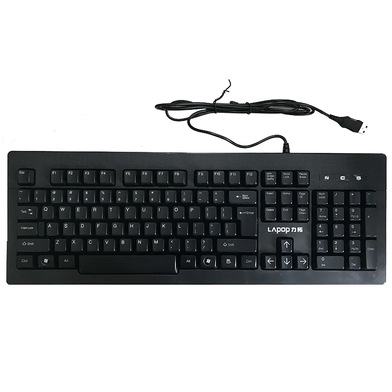 

Lapop JK-212 Wired Keyboard Efficient Office 104 Keys Waterproof Game Business Computer Notebook Digital Keyboard