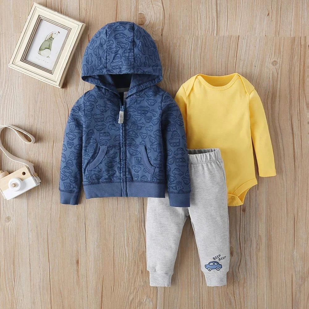 Baby clothing set autumn and winter baby 3 piece set wholesale