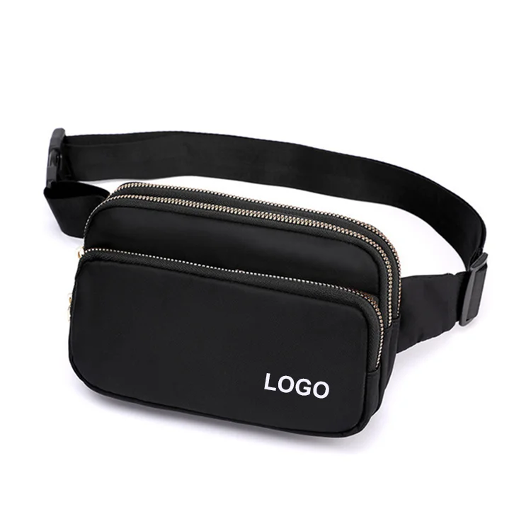 

custom logo small moq oem blank oxford polyester women sling shoulder waist bag