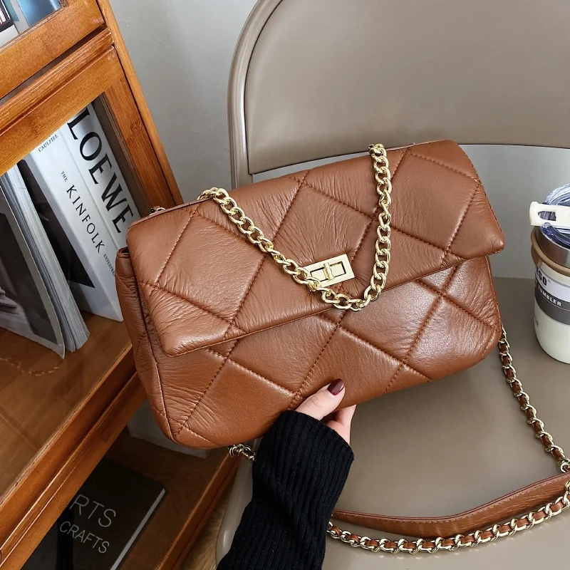 

2022 Luxury Embossing PU Leather Designer Purses Cross Chain Shoulder Hand Bag Women Big Bags Ladies Handbag
