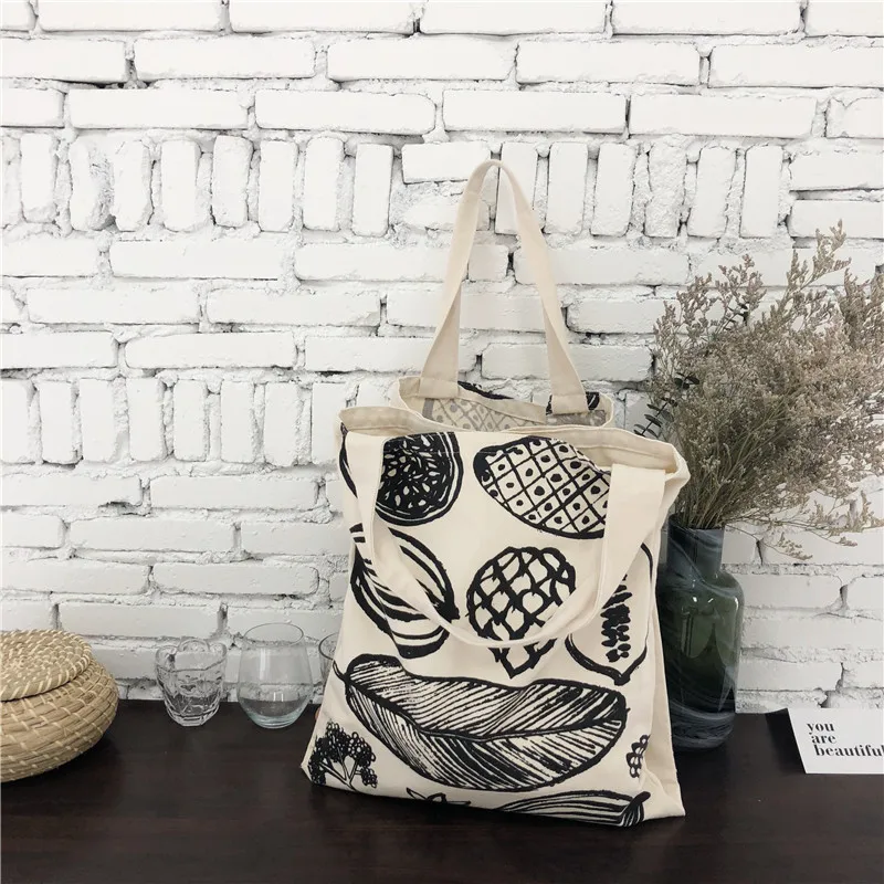 

2021 New Korean Leaf Printed Sail Bag with plain Large capacity Single Shoulder Bag for woman, Customized color