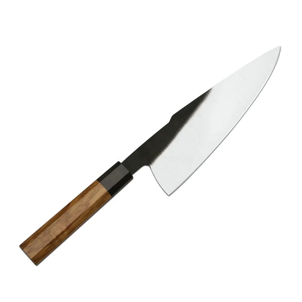 

high carbon 440C stainless steel chef knife with wood handle