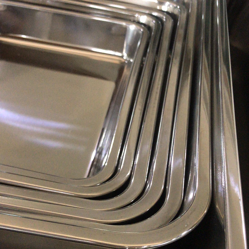 Durable Stainless Steel Japanese Metal Tray Hot Selling Tray Serving