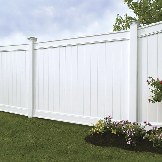 

New style elegant and cheap PVC fence and panel for home garden and outside decoration, White