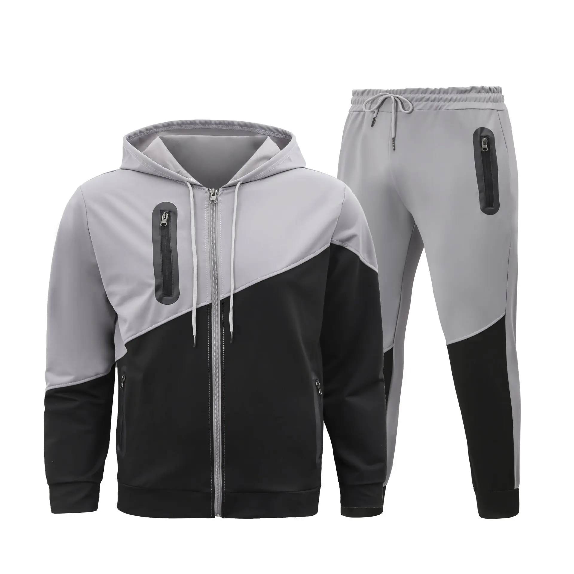 

Wholesale Customized Sweat Suits Mens Sports Gym Wear Jogging Suits Side Strip Custom Track Suit Jogger Tracksuits for Men+