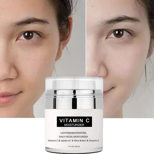 

Free sample natural milk ideal face moisturizer anti acne Vitamin C facial Whitening Face Cream