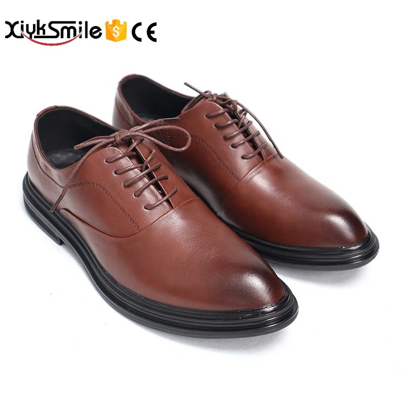 

shoes wholesale Men's Spring/Summer Simple Basic Black/Brown Men's shoes dress