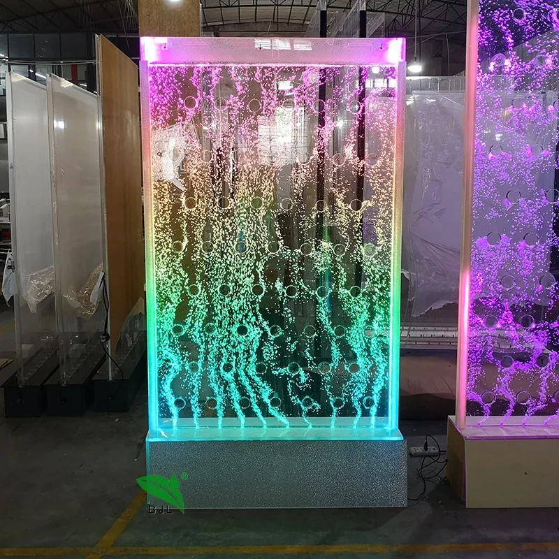 

Digital programming LED multi colour water bubble panel wall room divider