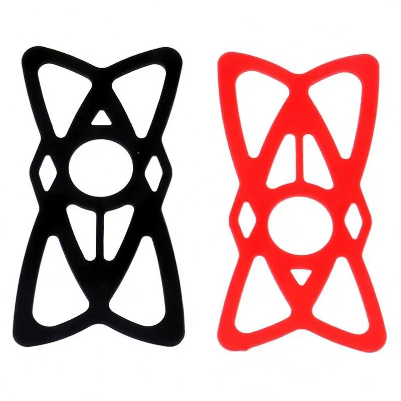 

Silicone case TOLj6 press released bicycle strap phone holder, Black, red,yellow
