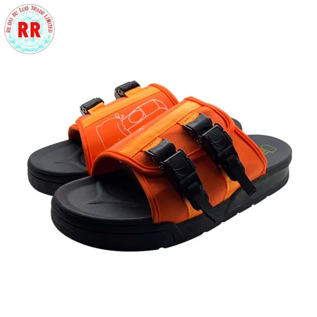 

non-slip design causal sandal men custom logo print tag comfortable sport men's sandals for summer, Red/black/green/bule/any colour