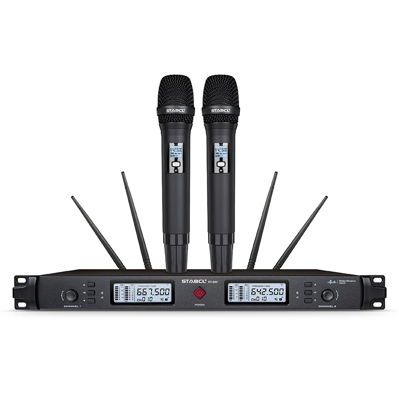 

Professional PLL Wireless Entertainment UHF Collar Microphone out-door, Black