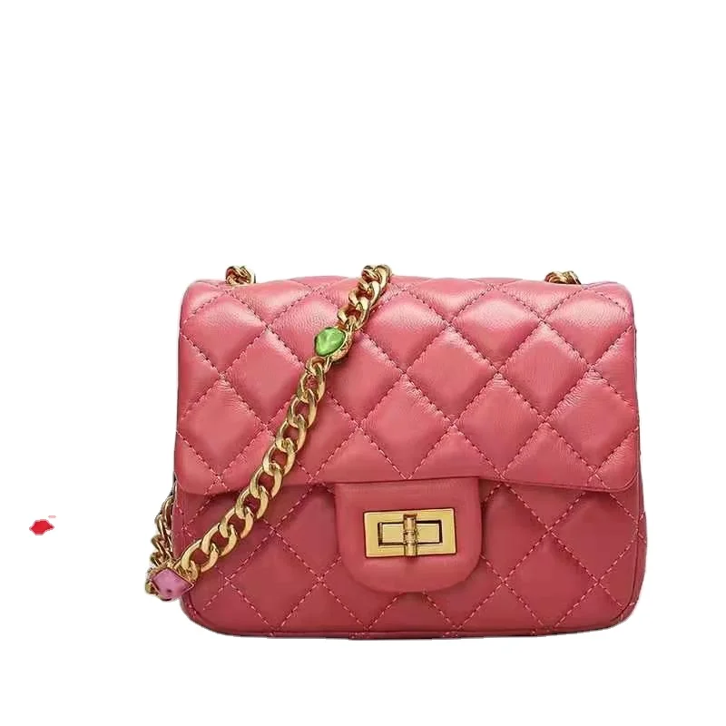 

Latest designer custom genuine leather bag women shoulder bag ladies luxury lambskin leather crossbody bag
