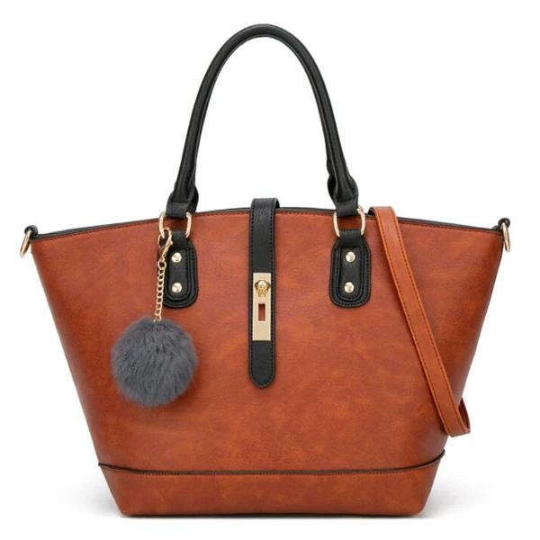 

E3360 New PU leather high quality novelty design women office handbags