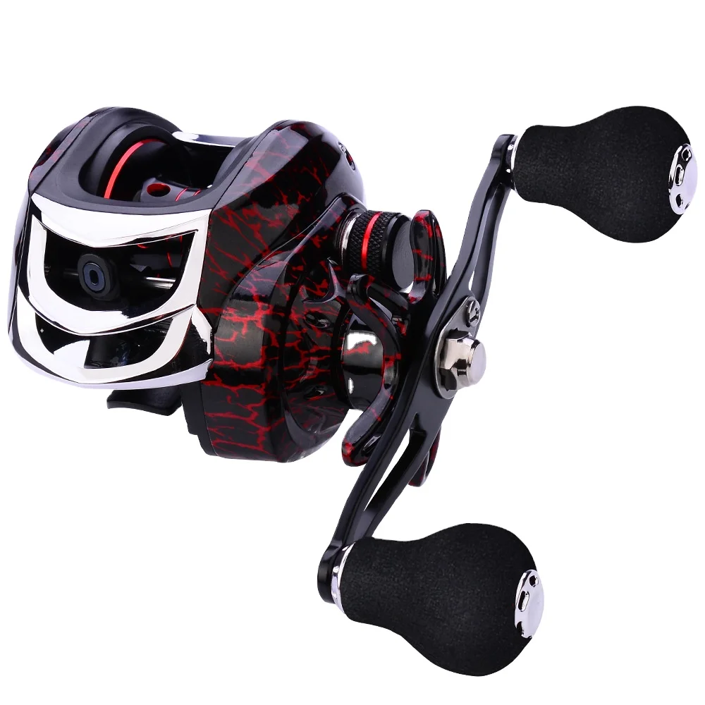 

HC 18+1 Bearings Waterproof Left / Right Hand Baitcasting Fishing Reel High Speed Fishing Reel with Magnetic Brake System, As showed