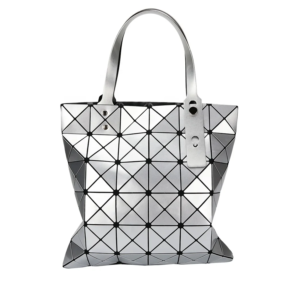 

Geometric Luminous Purses and Handbags Holographic Tote Purse Reflective Shoulder Bag