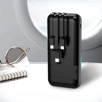 

built-in 3 cables mobile phone support power bank