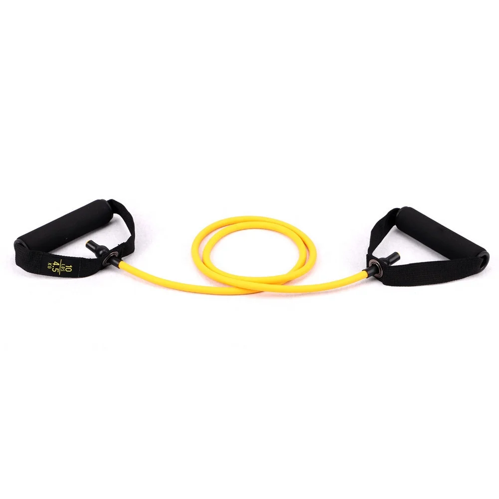 

120cm Yellow 10 Pounds Training Resistance Band Tube latex band, Black