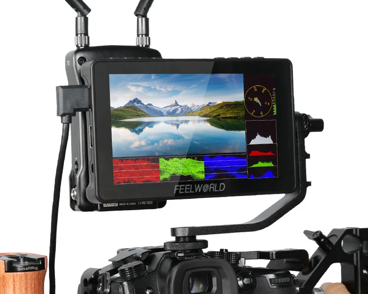 

FEELWORLD F5 Pro V3 5.5 Inch Touch Screen DSLR Camera Field Monitor 3D LUT 4K HDMI Input Output