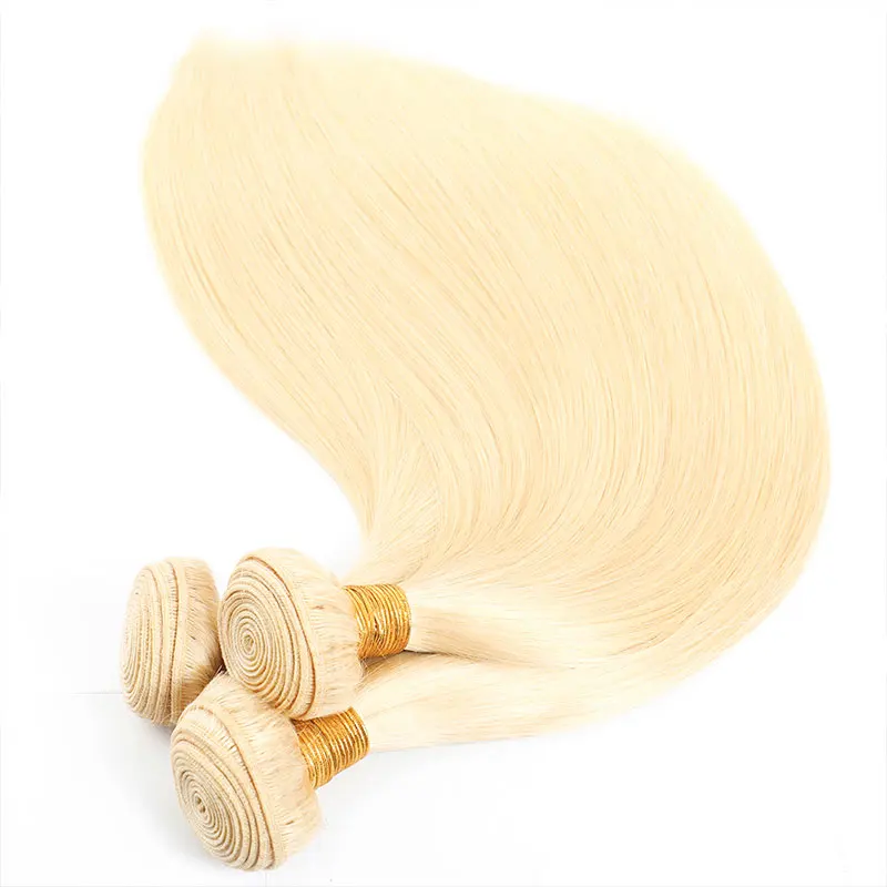 

Russian Blonde Human Hair Extension 10A Grade Human Hair Wholesale 613 Cuticle Aligned Virgin Hair Bundle