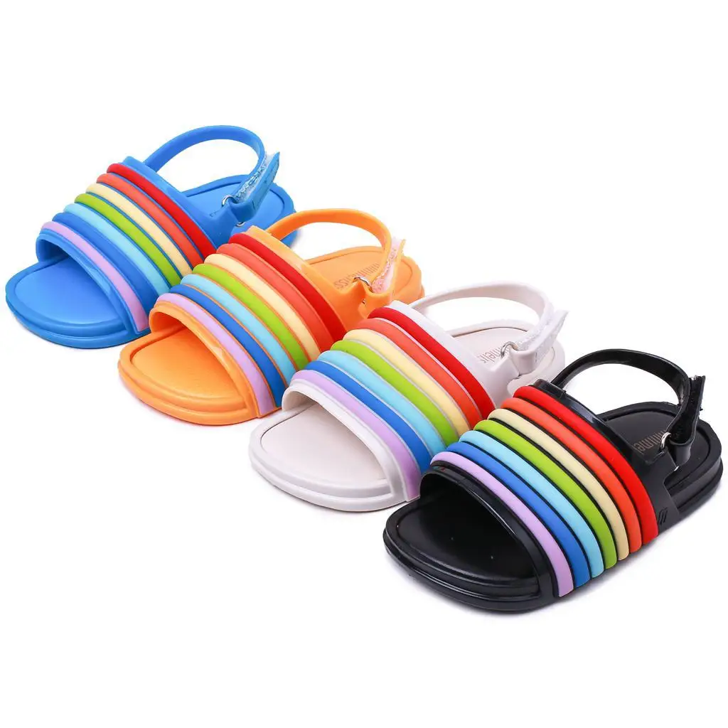 

Hot Sale Mini Kids Girls Rainbow Shoes Lovely Soft Princess summer Girls Shoes