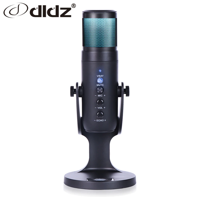 

DLDZ Mic Typec Gaming Studio Microfone USB Professional Youtube Recording Condenser Microphone RGB for PC OEM Factory New Wired