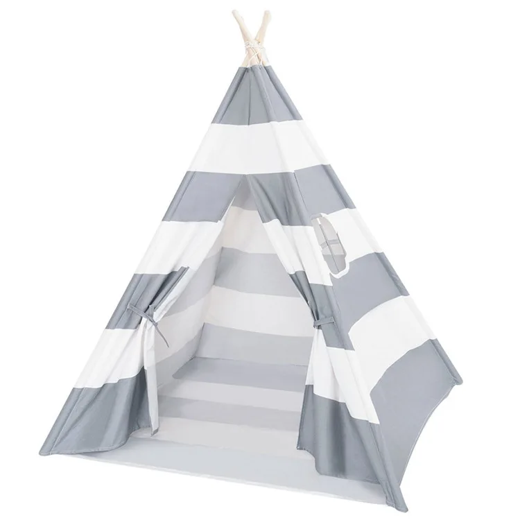 

Indoor Outdoor Camping Pure Cotton Kids Children Pink Play Teepee Tent For Party