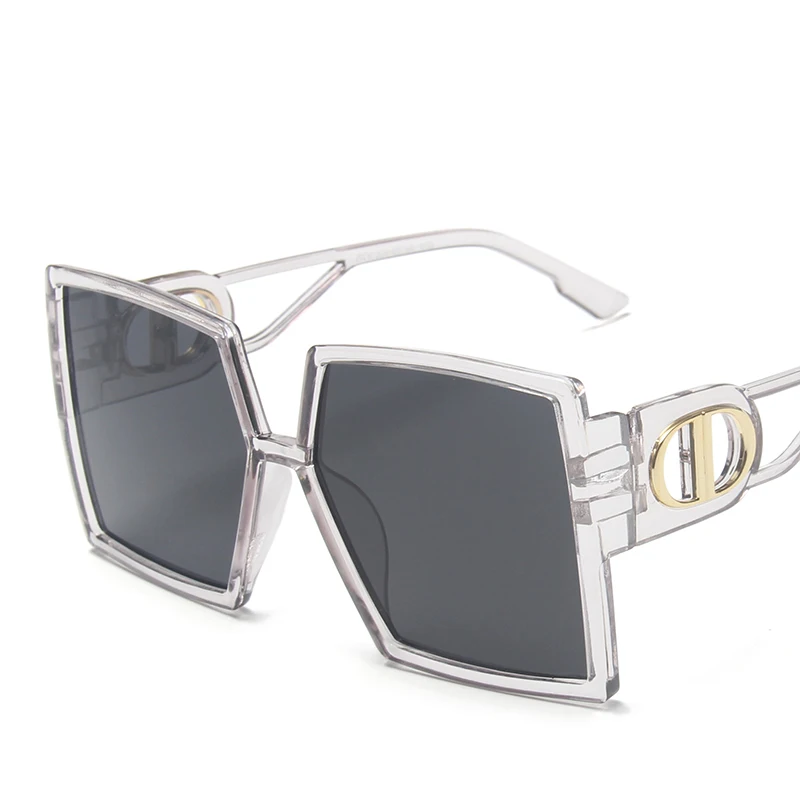 

Square Sunglasses Women Fashion 2021 New Vintage Shades Men Brand Design Luxury Big Sun Glasses UV400 Oversized