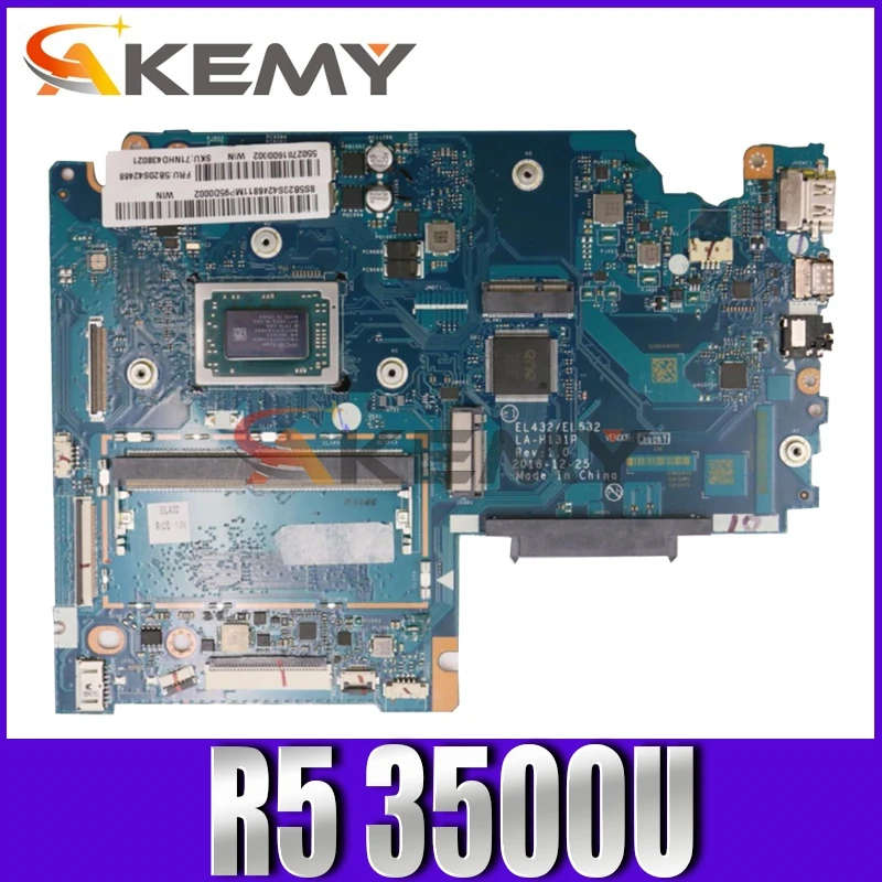 

Akemy For Ideapad S340-14API Laptop Motherboard LA-H131P Motherboard CPU R5 3500U Tested OK FRU 5B20S42268 5B20S42464
