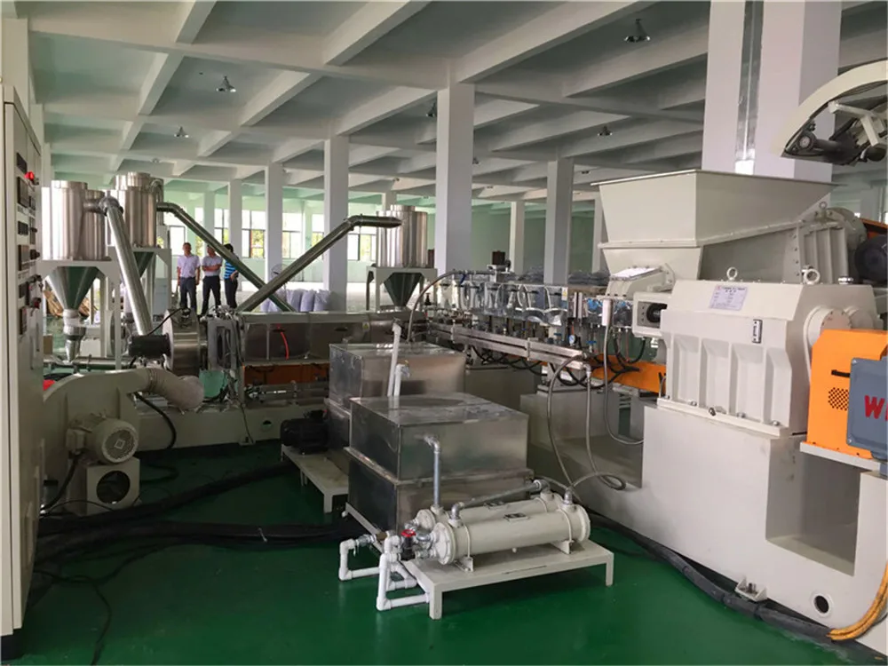 碳酸钙高填充母粒塑料造粒机生产线