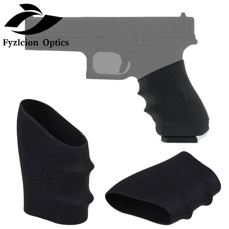 

Rubber Grip Sleeve (Universal) Full Size Anti Slip Fits For Glock17 19 20 26, S&W, Sigma, SIG Sauer, Ruger, Colt, Models, Black