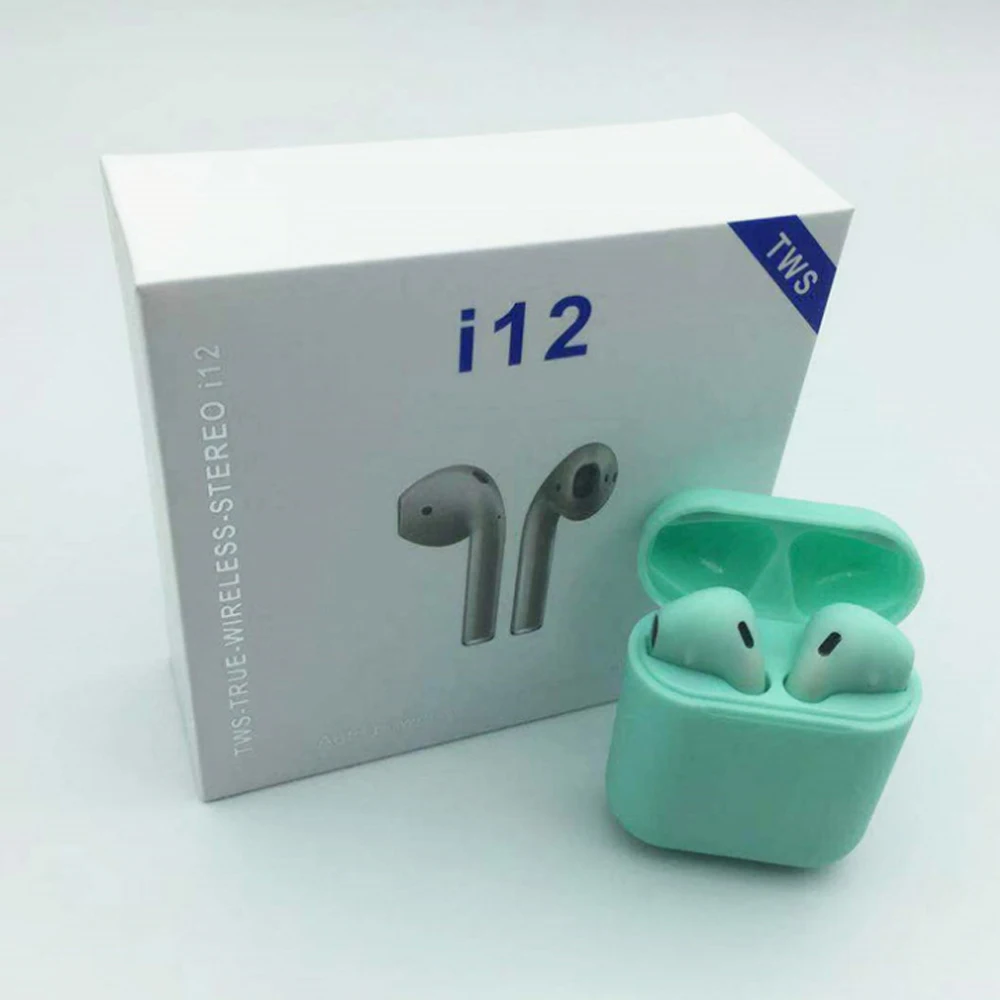 

cheap wireless tws stereo earphone i12, Black, red, rosegold, gold, silver