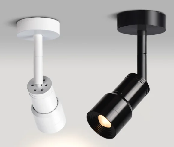 
5W surface mounted zoomable LED spotlight with CRI90 beam angle changeable ceiling spot light 