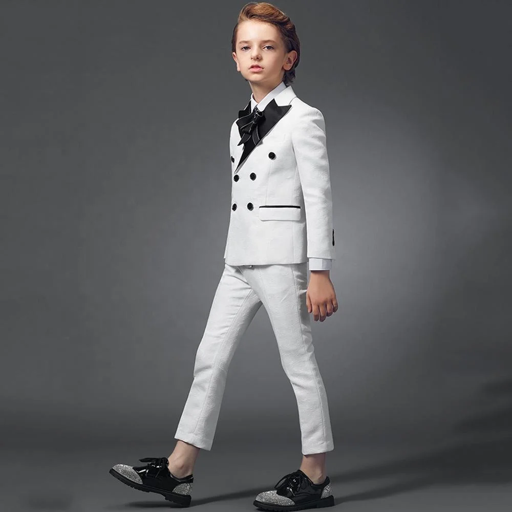 

Instock 3 Piece Double Breasted Formal Children Boys Wedding Suits