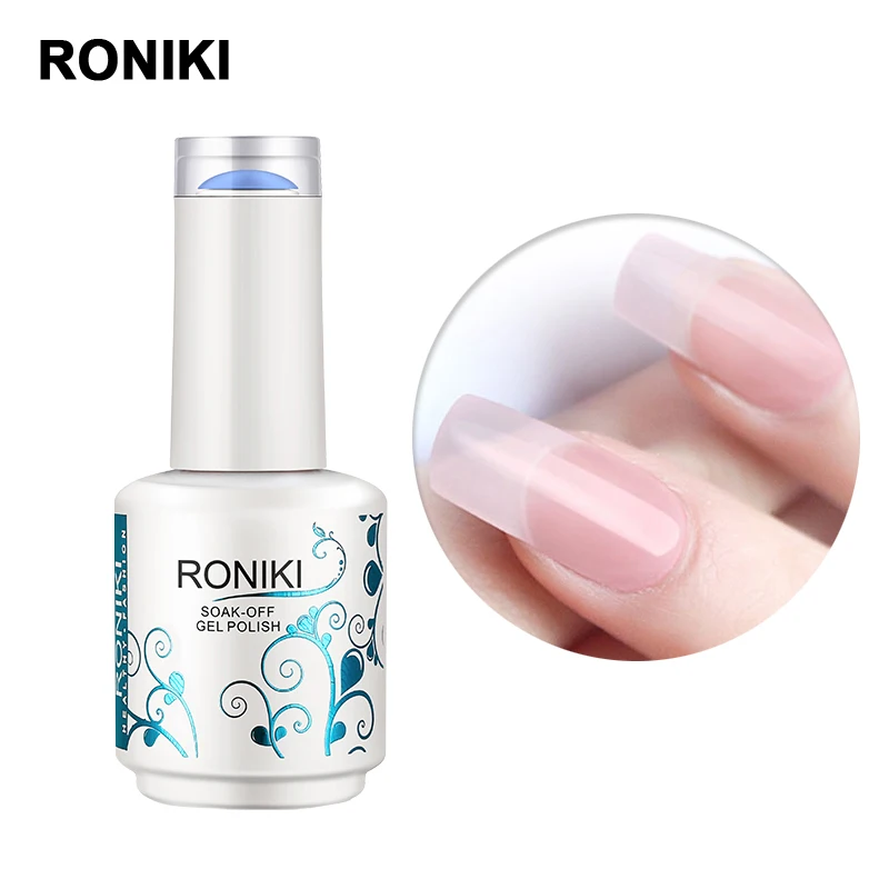 

RONIKI private Label fast drying color extend liquid jelly nail gel polish wholesale hard clear uv builder gel, 24 colors