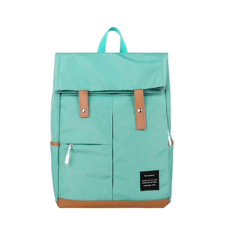 

Large-Capacity Buckle Oxford Waterproof Student Backpack School Sports Girl Backpack Pure Color Simple School Bag, Yellow, green, black