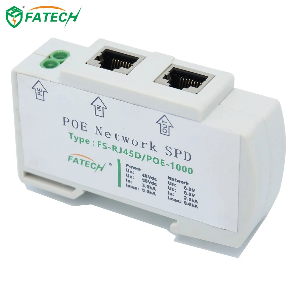 Ce Certification Arrester Din Rail Rj45 Poe Surge Protector Spd - Buy ...