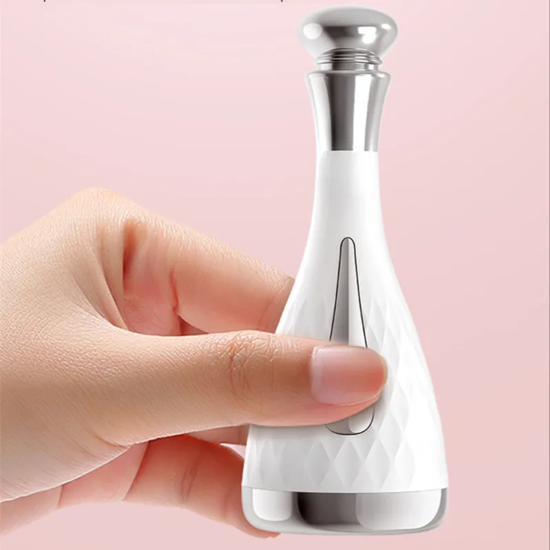 

New coming magnetic instrument sensor facial muscle relaxation facial massager, White/pink