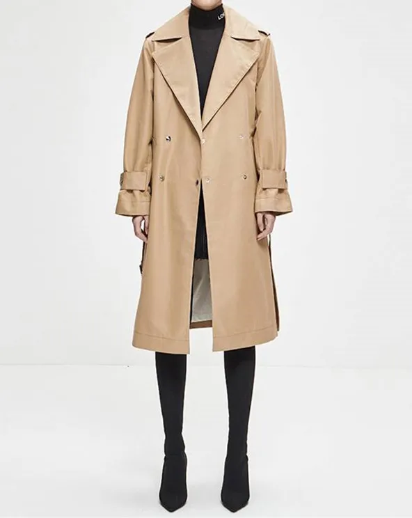 女士春季卡其色风衣