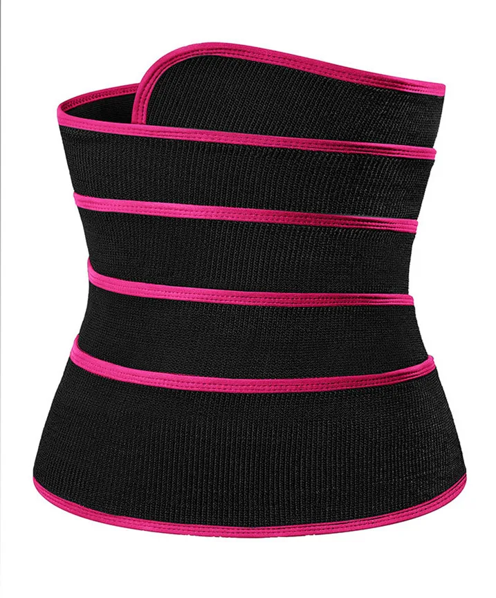 

Wholesale Wrapped Corset Slim Shapers Belly Belt Girdles Faja Waist Trimmer Belt  for Women, Black