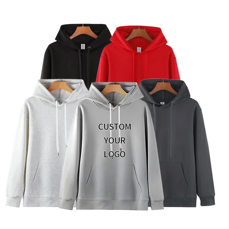 Men's Custom Logo Blank Drop Shoulder Hoodies Oversize Pullover Heavyweight French Terry Hoodie for Men Sweatshirt