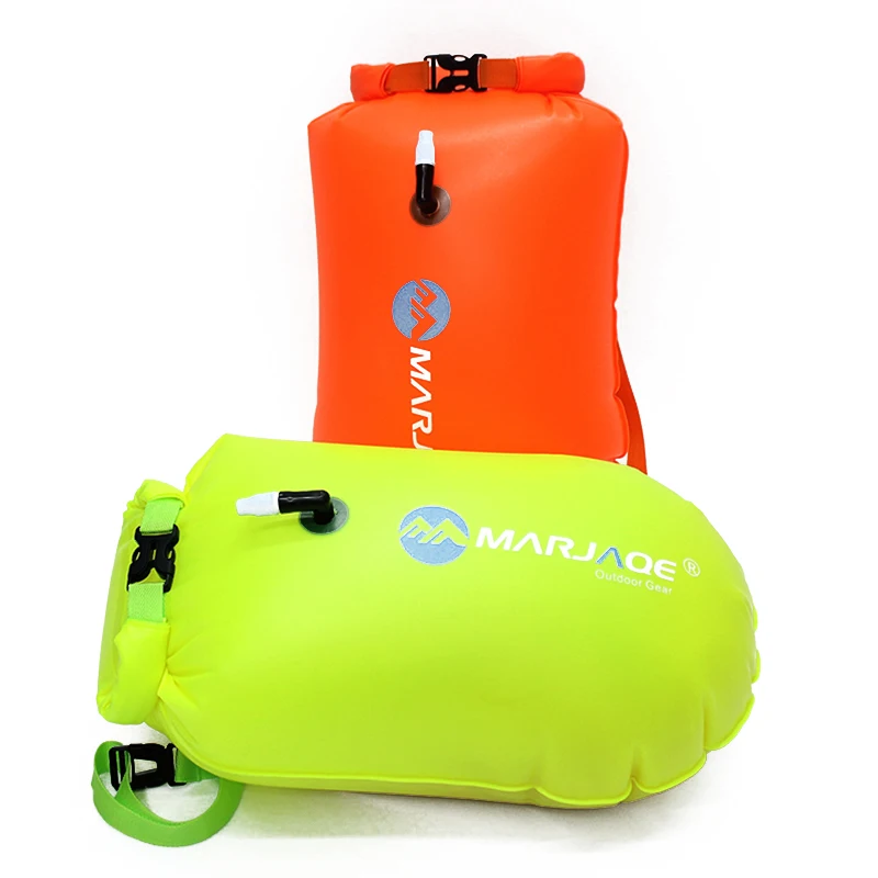 

PVC Waterproof Pack Floating Air Dry Bag Foldable Safety Buoy Open Water Swimming Inflatable, 3 color