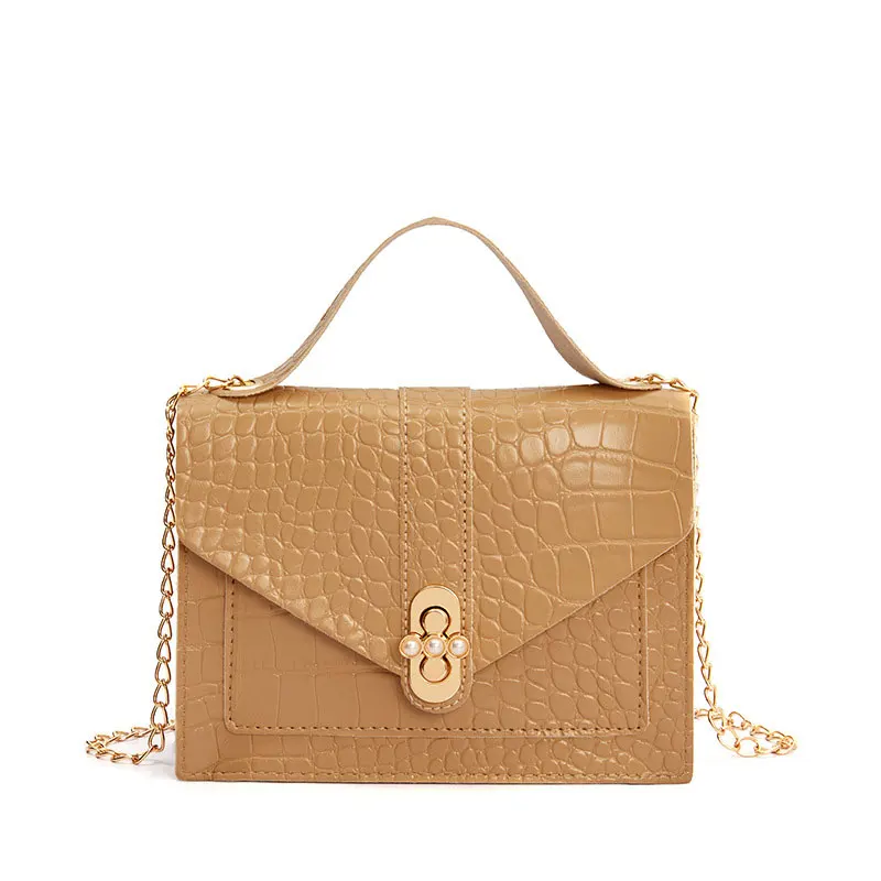 

2021 Fashion Vintage Custom Chain Pu Fabric Mini Cellphone Crossbody Bag For Ladies, 5 colors