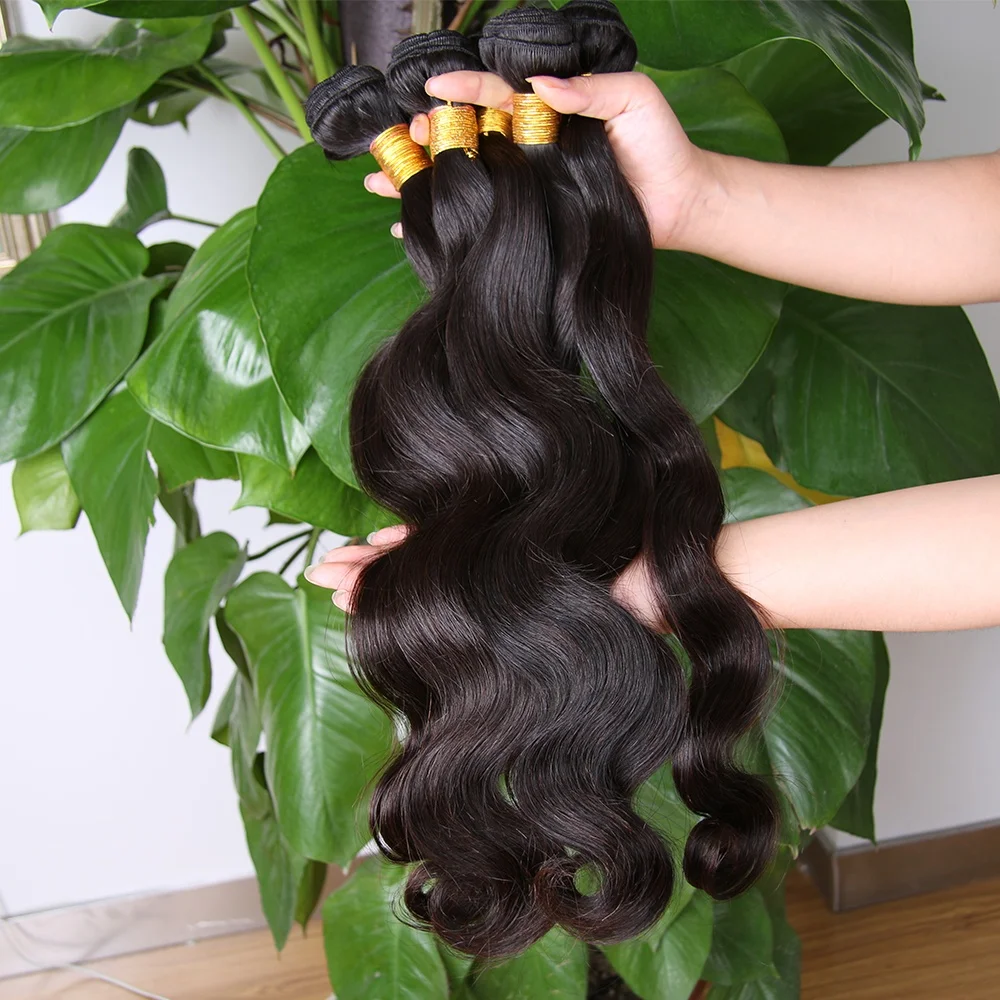 

Wholesale 100% Human Hair Bundles Raw Virgin Brazilian hair for Black Women, Natural black