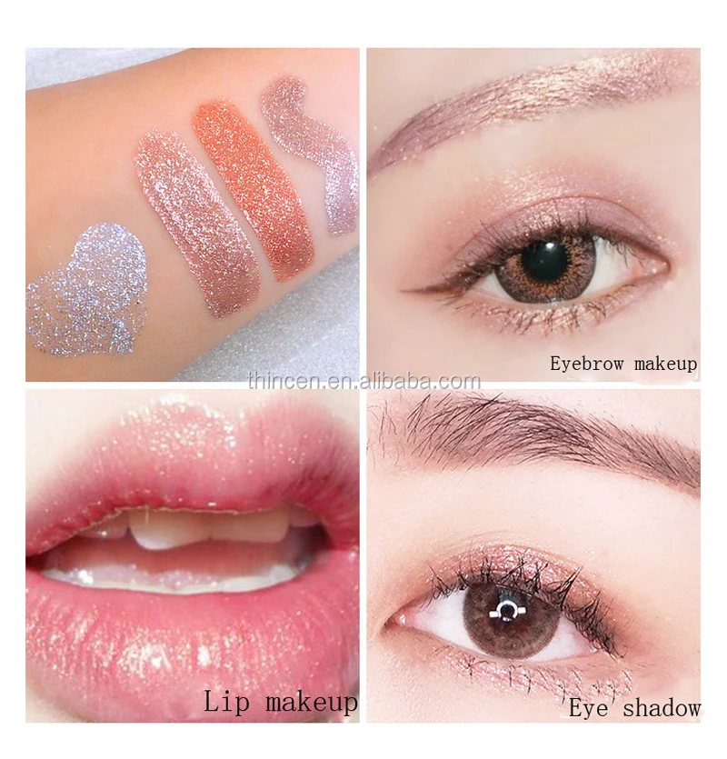 Colorful High Pigment Glitter Wet Liquid Eyeshadow Private Label