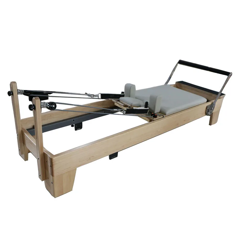 

High Quality For Sale White Maple Wood Oak Yoga Core Bed AluminumTraining Pilates Reformer Machine With Tower Jump Board, Wooden