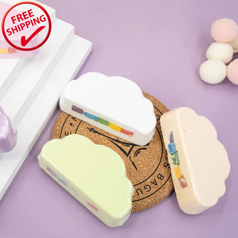 

Natural valentine fizzy bubble cloud rainbow organic bath bomb gift set, Colorful
