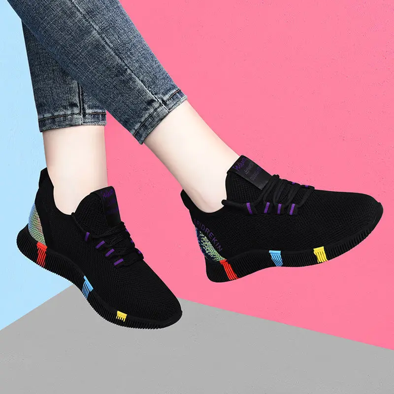 

cheap fashion girl women walking shoes sneaker light breathable cheap Chinese shoes