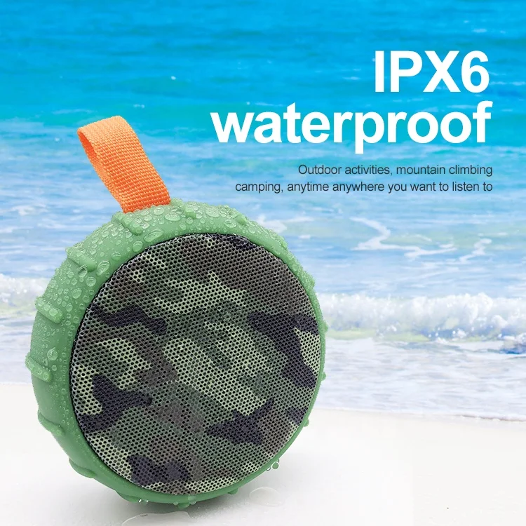 

Portable Speaker wireless For All Smart Mobile Phone Wholesale IPX6 Round Waterproof 2021 Amazon Top Seller Mini DJ Speaker Box